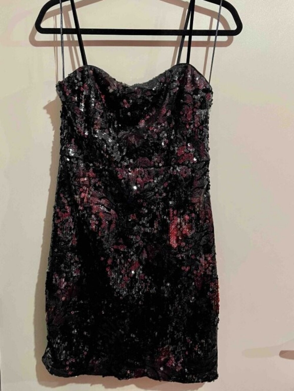 Guess Black Sequin Mini Dress